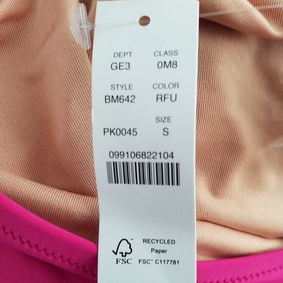 J Crew Womens Size S High Rise Full Coverage Bikini Bottom Pink Stretch BM642 - Picture 9 of 9